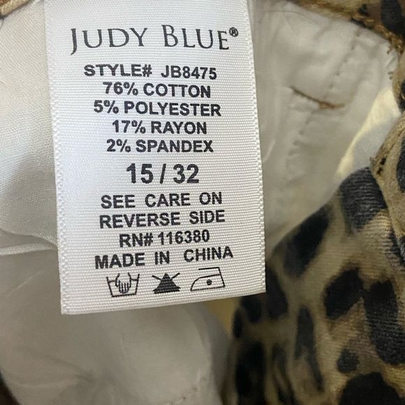 NWOT Judy Blue Leopard Print - Picture 7 of 10